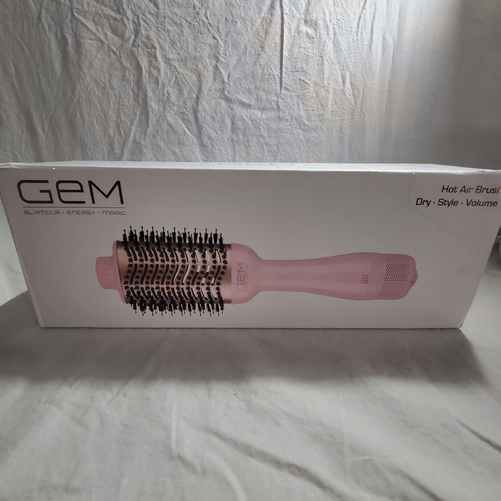GEM  PINK HOT AIR BLOWOUT BRUSH DRY STYLE  CERAMIC BARREL